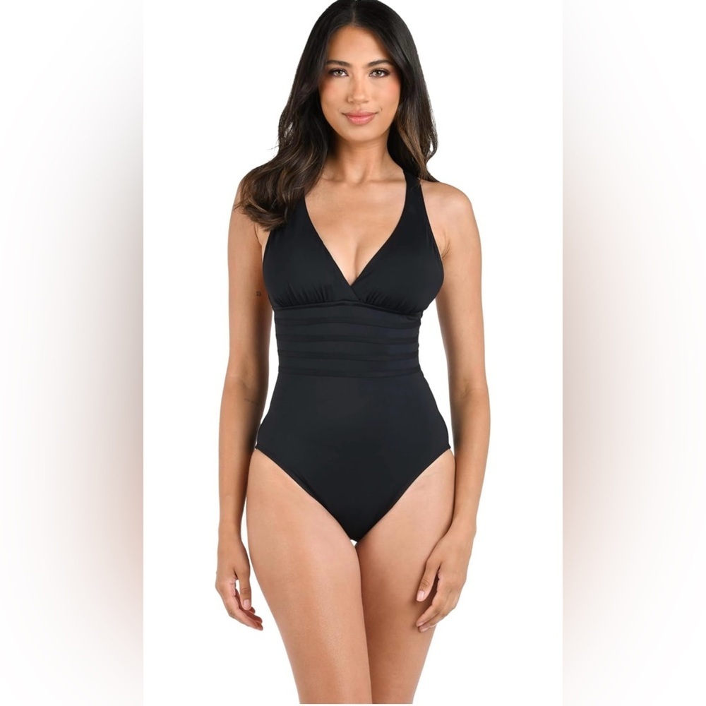 La blanca island goddess multi strap cross back one piece swimsuit